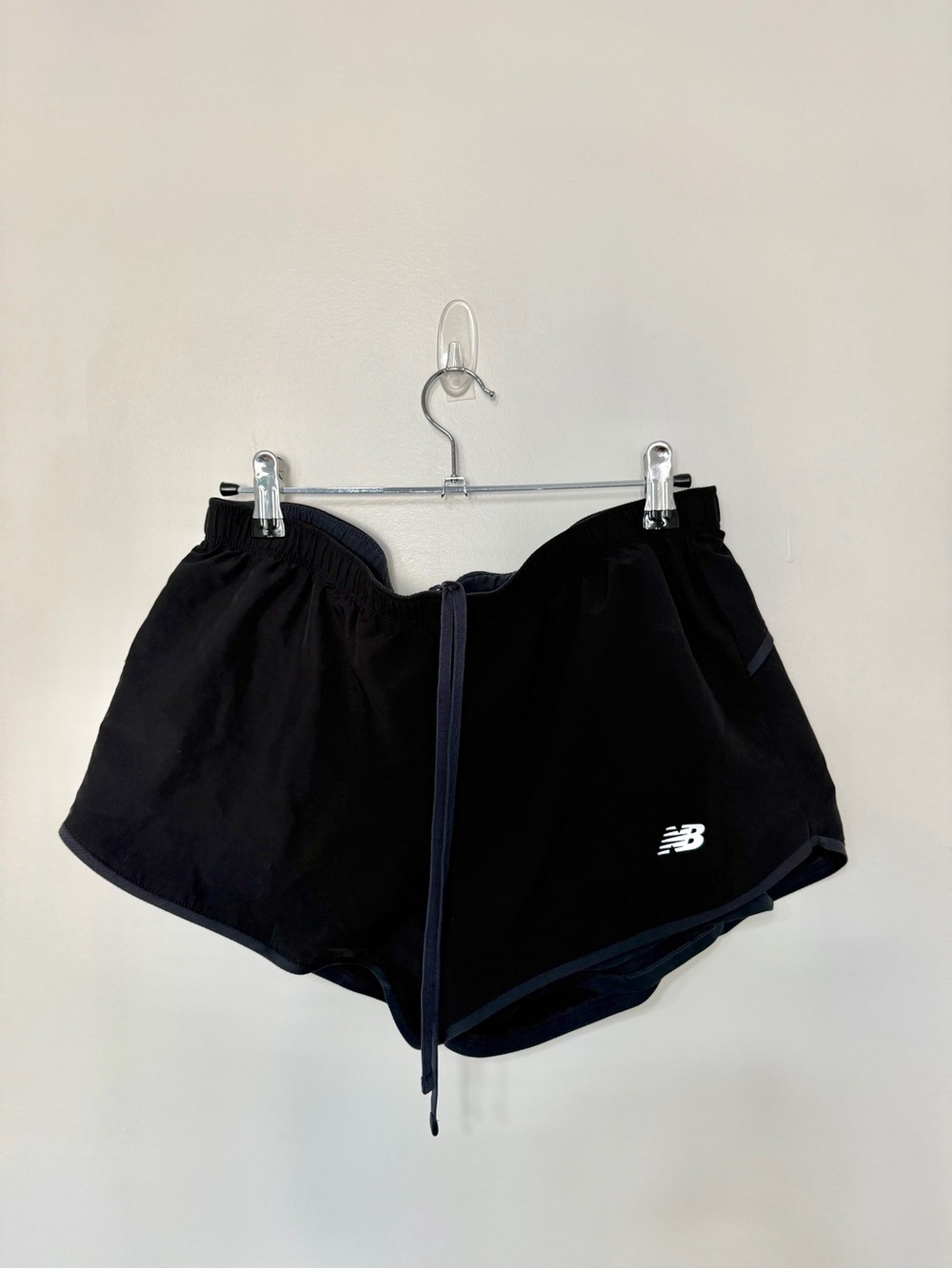 New Balance Women’s Black Athletic Running Shorts Drawstring Lined Size S